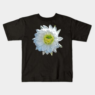 Arizona State Flower Saguaro Cactus Blossom Pattern Kids T-Shirt